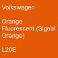 Preview: Volkswagen, Orange Fluorescent (Signal Orange), L20E.